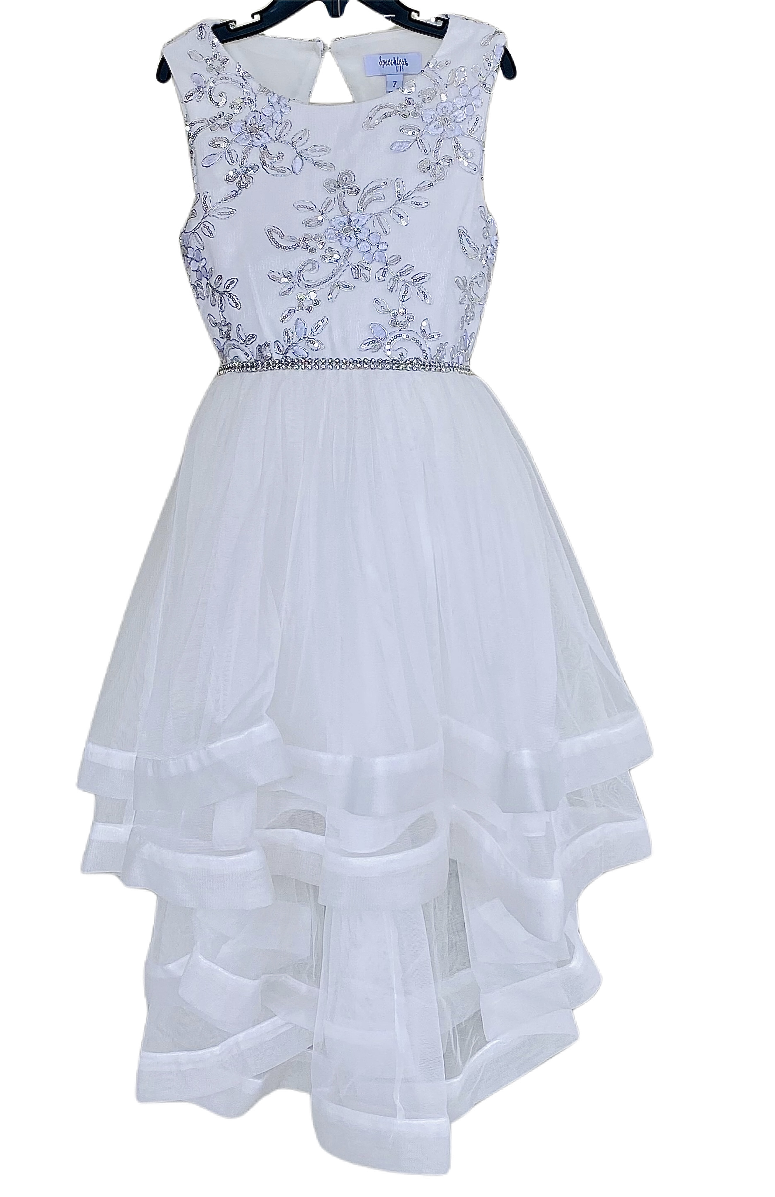 strapless open back dress Princess Sleeveless Kids Big Girl Party Dress Size 2-12 Years Old Chil   The Event Lady Store