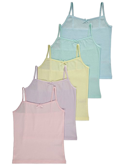 Kids Girls Cami Super Soft Undershirts, Assorted Tank Top, Vest