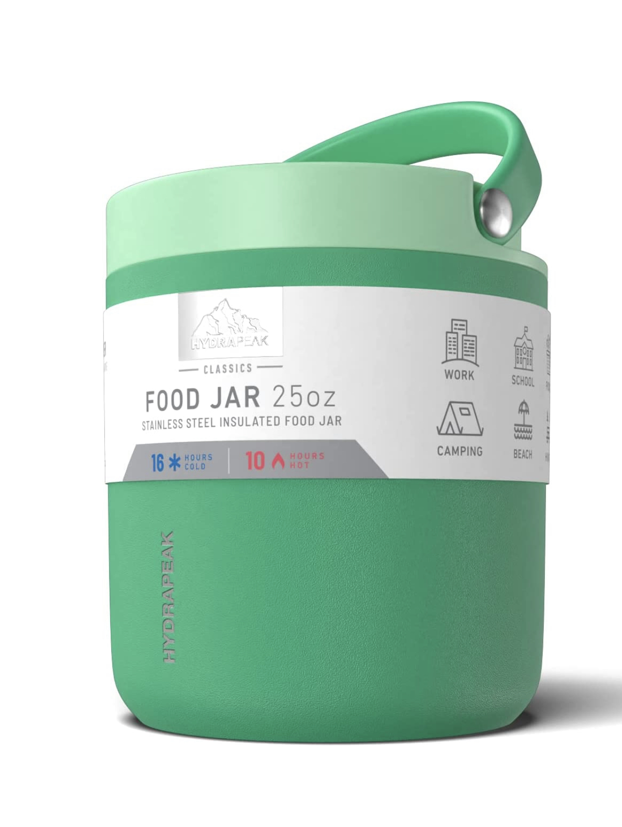 Littletown Hydrapeak Green 25oz Stainless Steel Vacuum Insulated Thermos  Food Jar (NO RETURS OR EXCHANGE ON THIS PRODUCT) - Online Luxury Store for  Kids