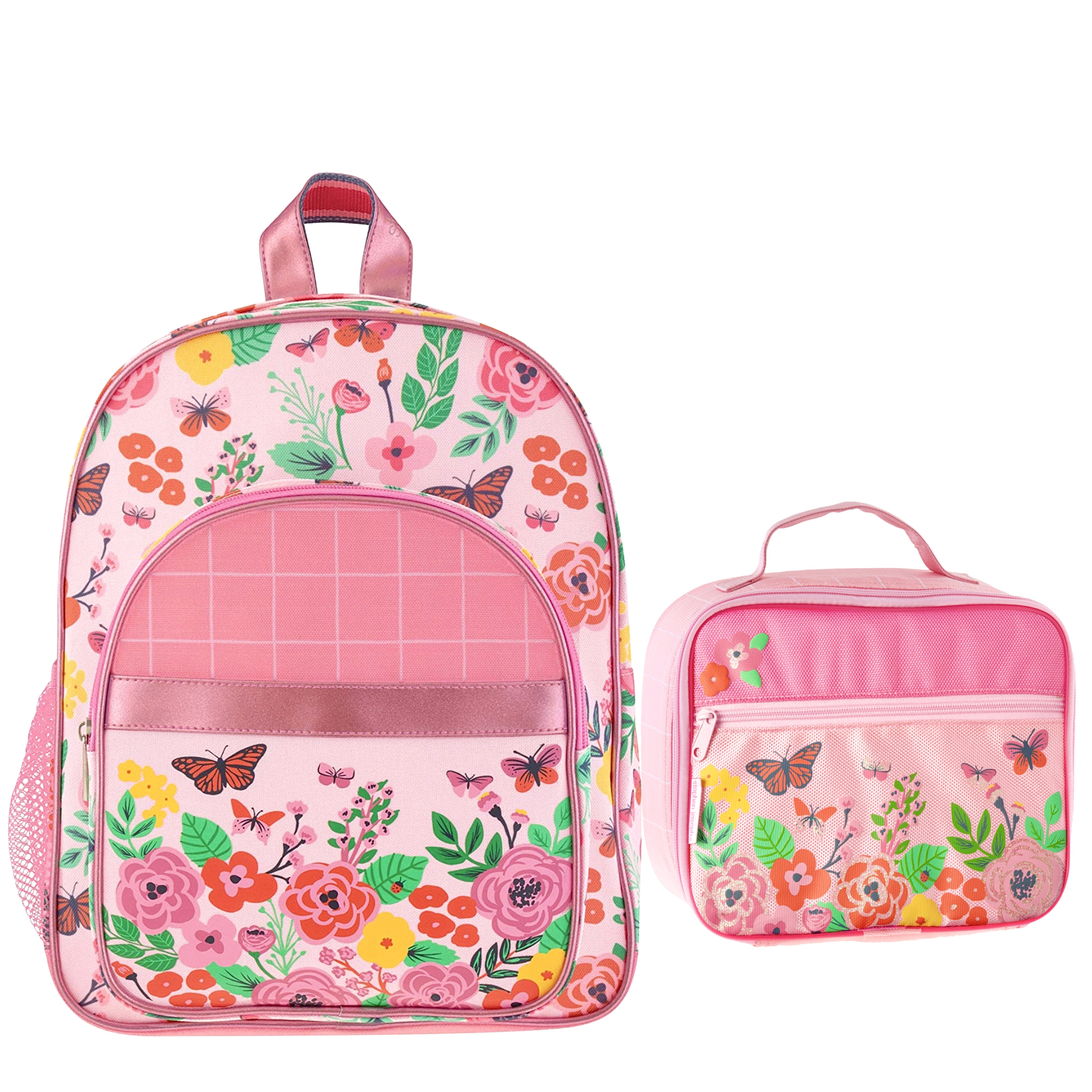 Butterfly backpack sale and lunchbox