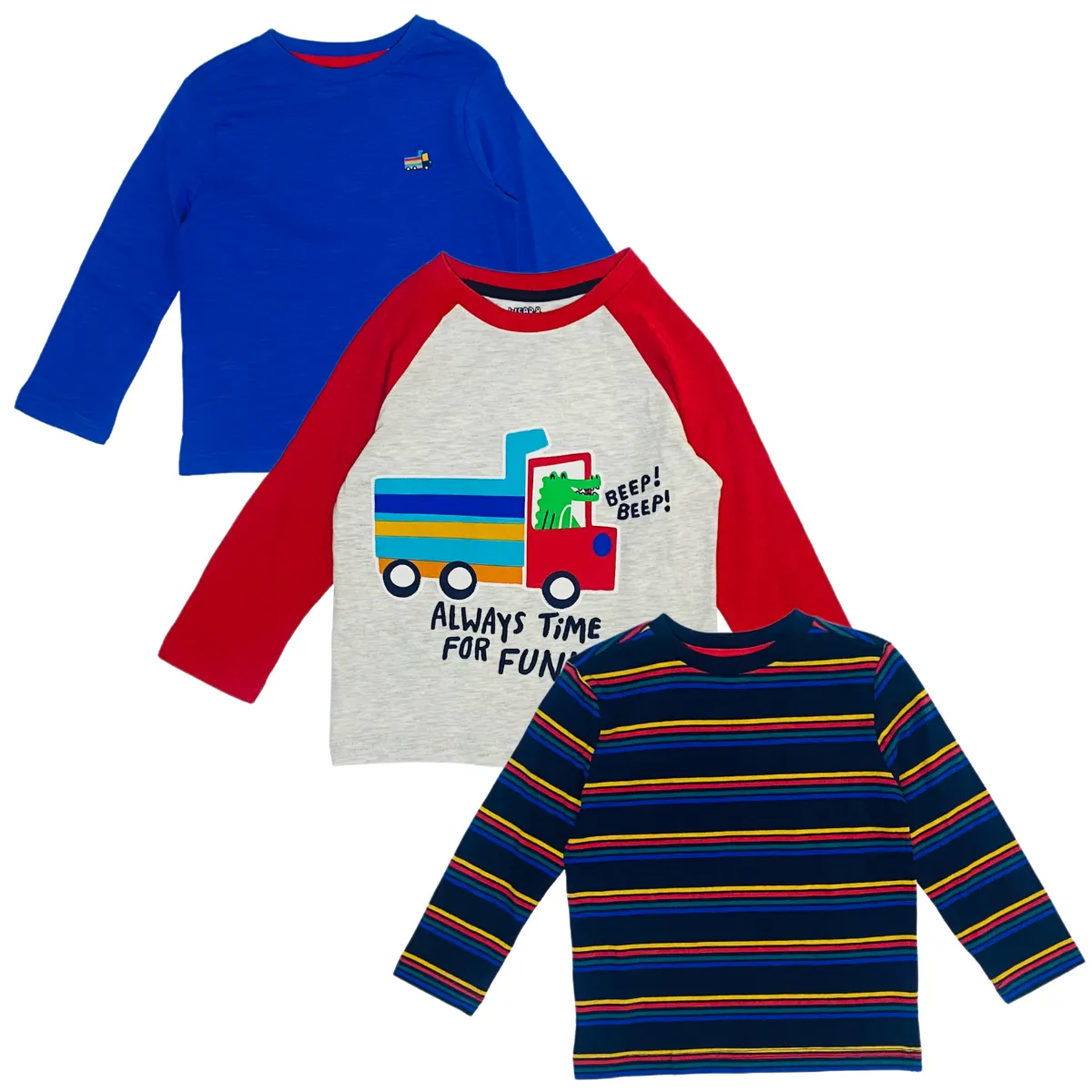 Baby boy long sale sleeve tops 3pk