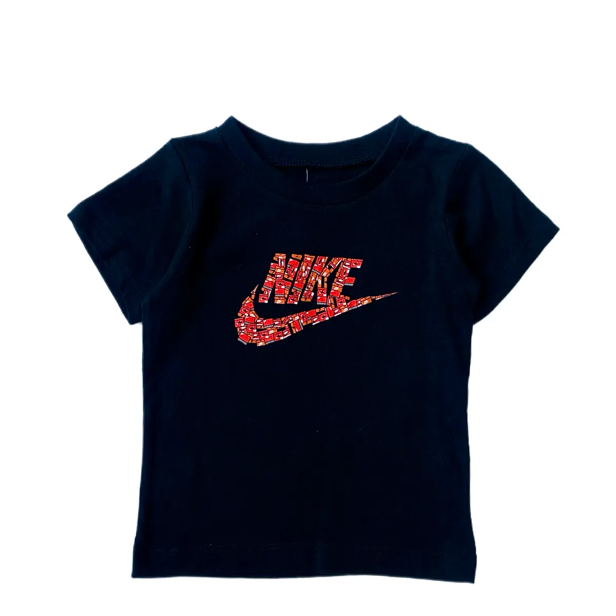 Littletown Nike Baby Boy Crewneck Logo Tee Black Online Luxury Store for Kids