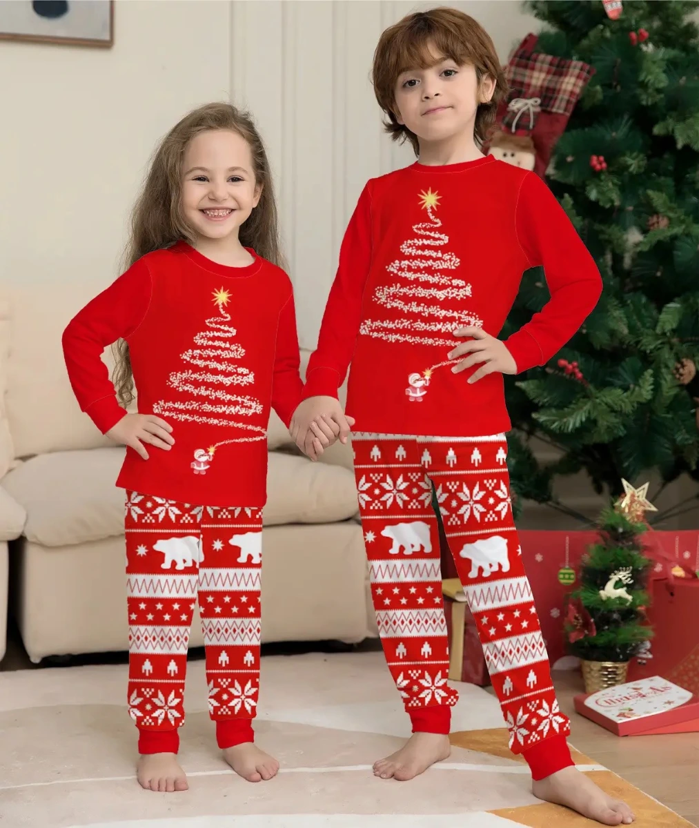 Littletown Little Town Cotton Polyester Blend Children s Christmas Pajamas NO RETURNS OR EXCHANGE ON THIS PRODUCT Online Luxury Store for Kids