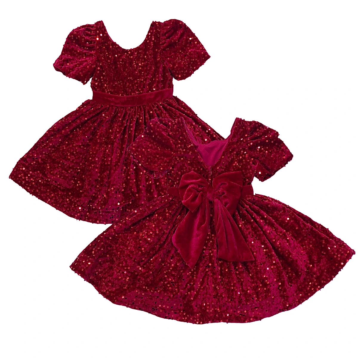 green emerald velvet dress Jessica Angel - 2399
