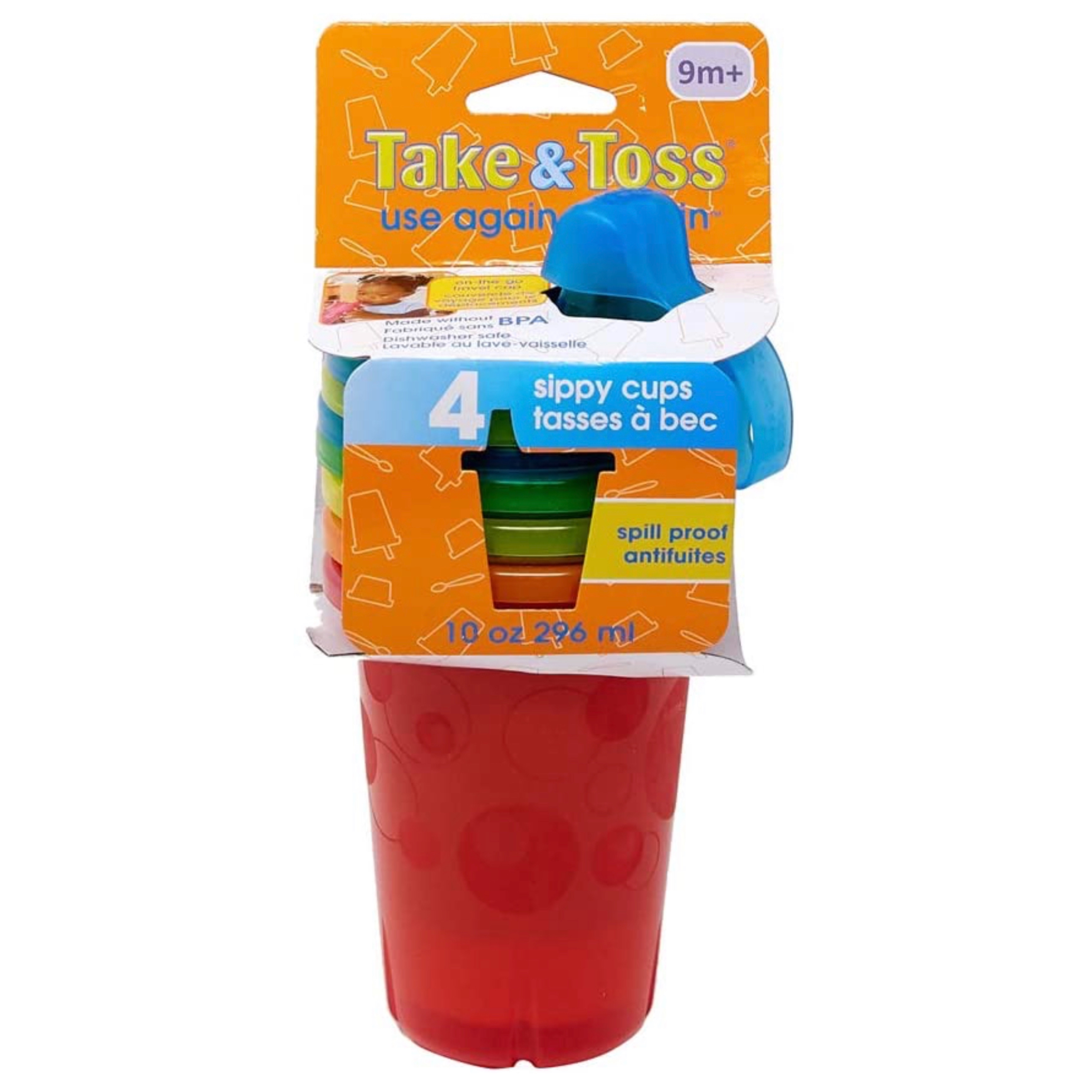 Take & Toss Mickey Mouse Sippy Cups 10 Oz - 10 Pack 