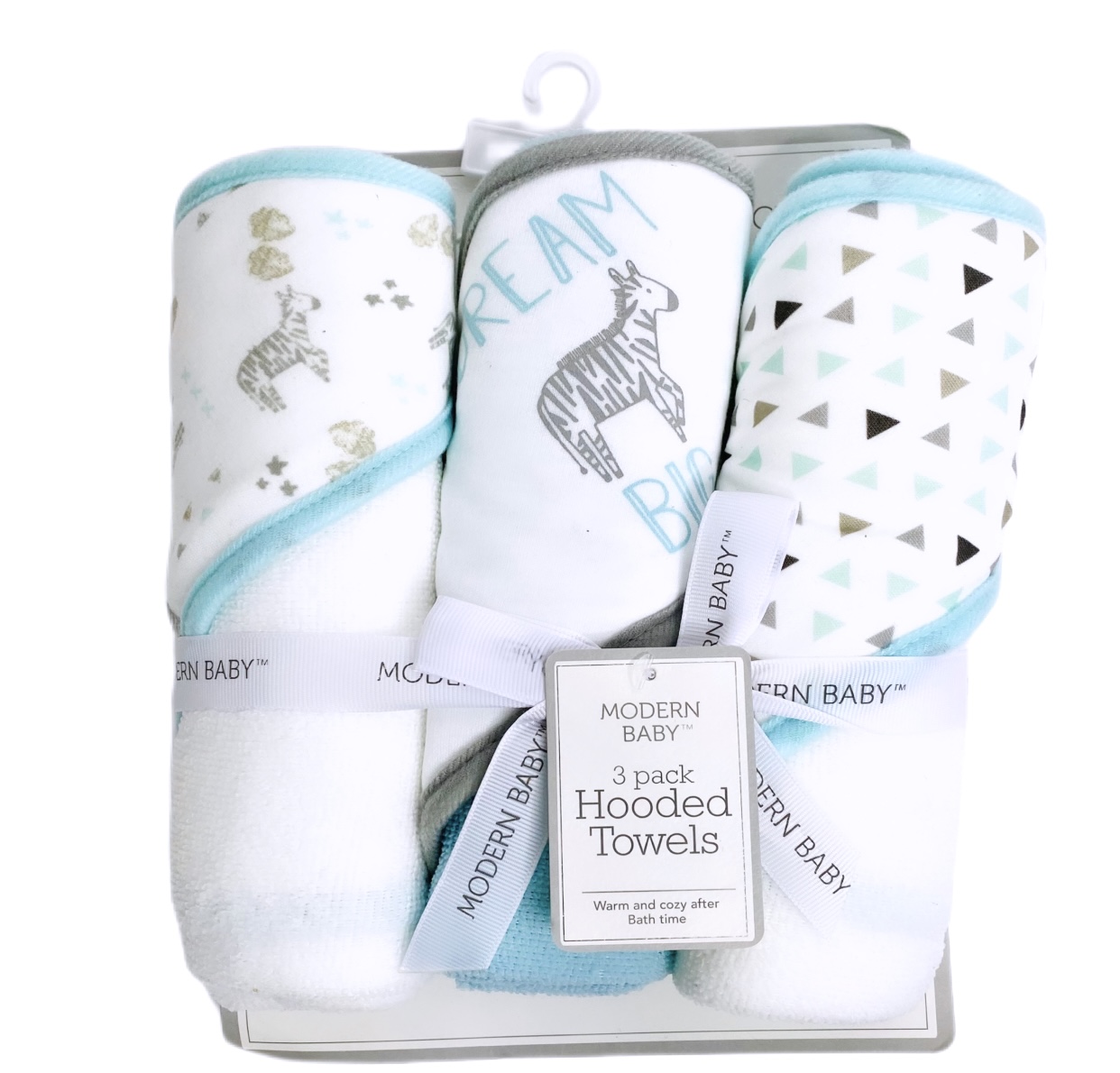 Modern baby 3 discount pack hooded towels