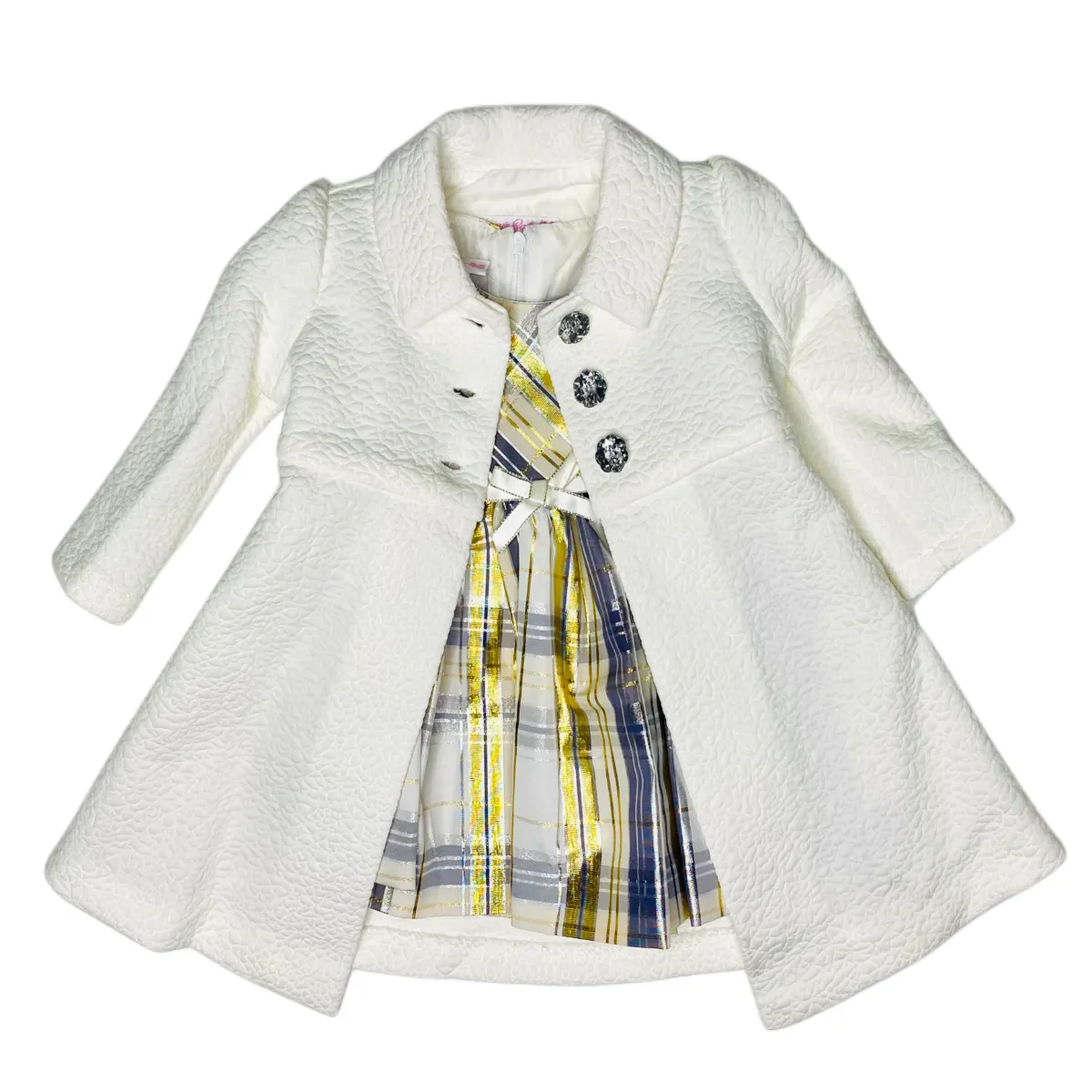 Bonnie fashion baby dress with coat