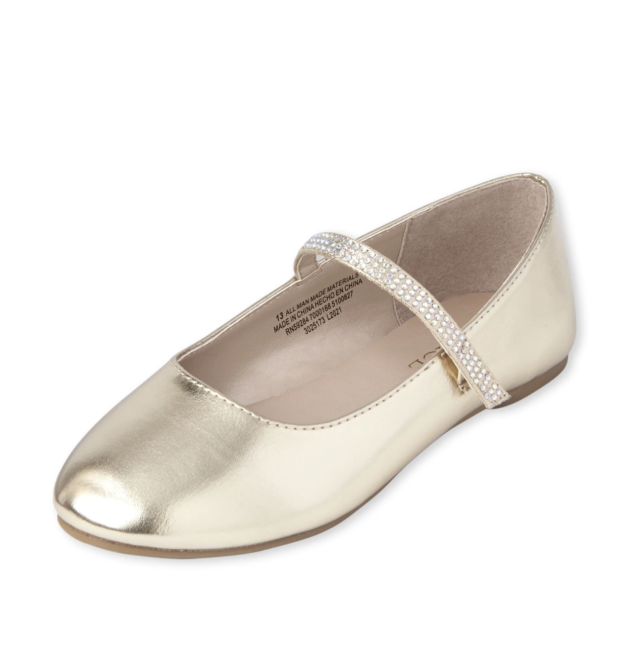 Childrens gold hot sale ballet flats