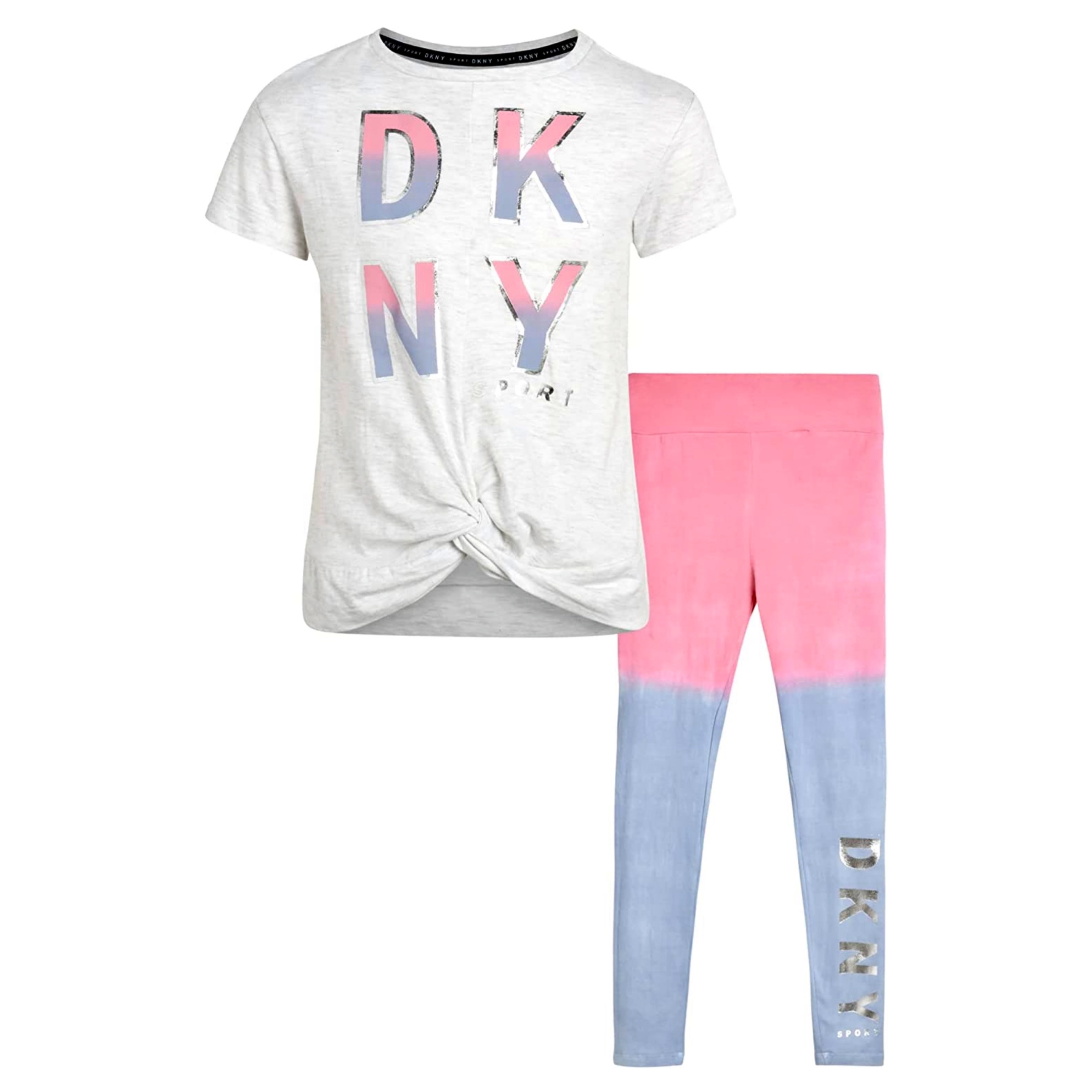 DKNY, Girls Pink Logo Leggings