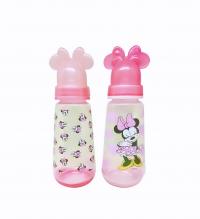 Cudlie Disney Baby Girl 11 oz Pack of 2 Baby Bottles, Minnie Mouse