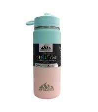 Hydrapeak Mini 14oz Insulated Kids Water Bottle with Straw Lid Peach