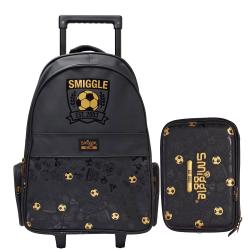 (smiggle) ストライカー クラシック バッグパック Littletown Smiggle Striker Gold/ Black Trolley Backpack With