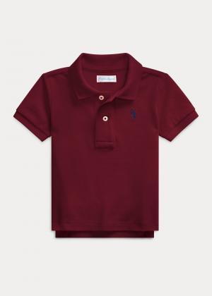 Burgundy polo 2024 shirt toddler